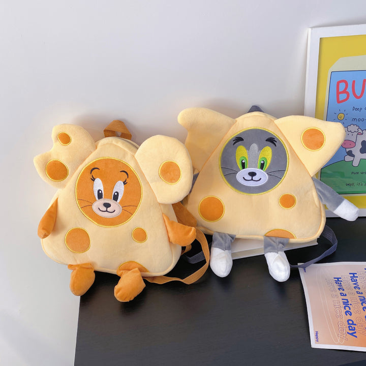 Plush Backpack in Cheese Design Stornfield