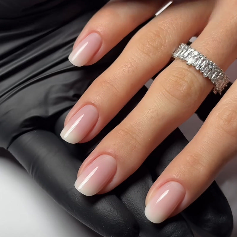 Classic French Tip Press-On Nails Stornfield