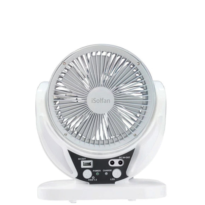 Ladies Portable Solar Fan with Integrated LED Lighting Stornfield
