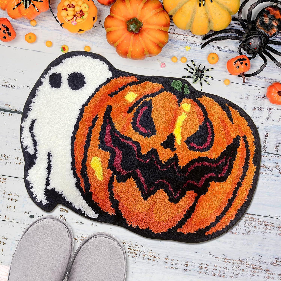Halloween-Themed Ghost Bath Mat Stornfield