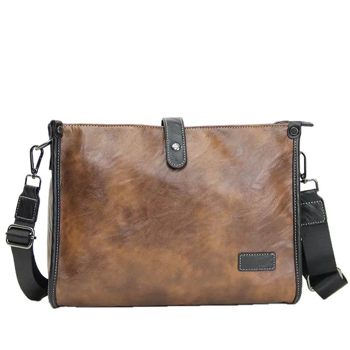 Stylish shoulder bag with textured leather Stornfield