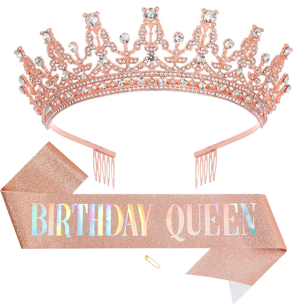 Women's Sparkling Crown and Sash Set Stornfield
