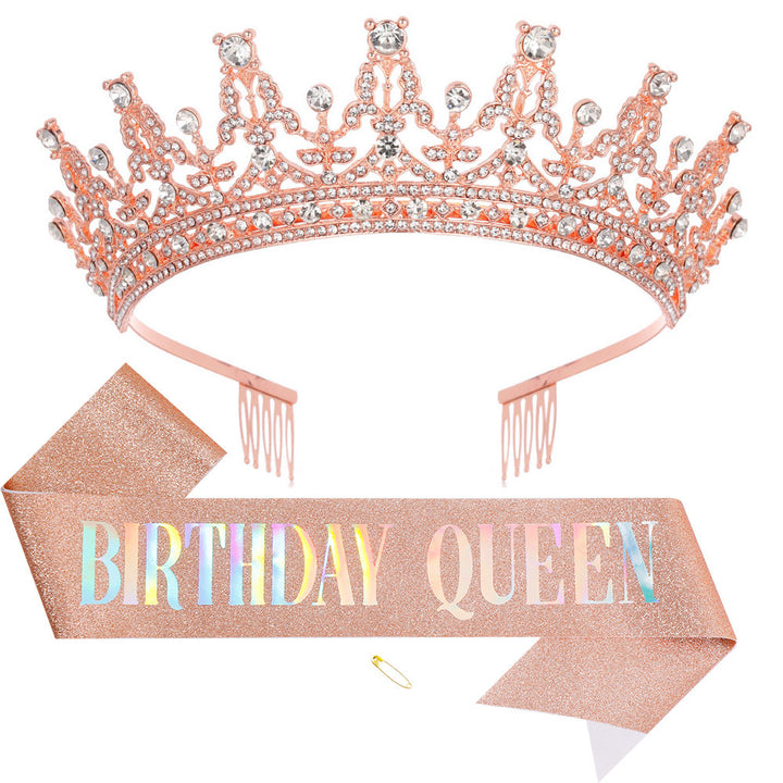 Women's Sparkling Crown and Sash Set Stornfield