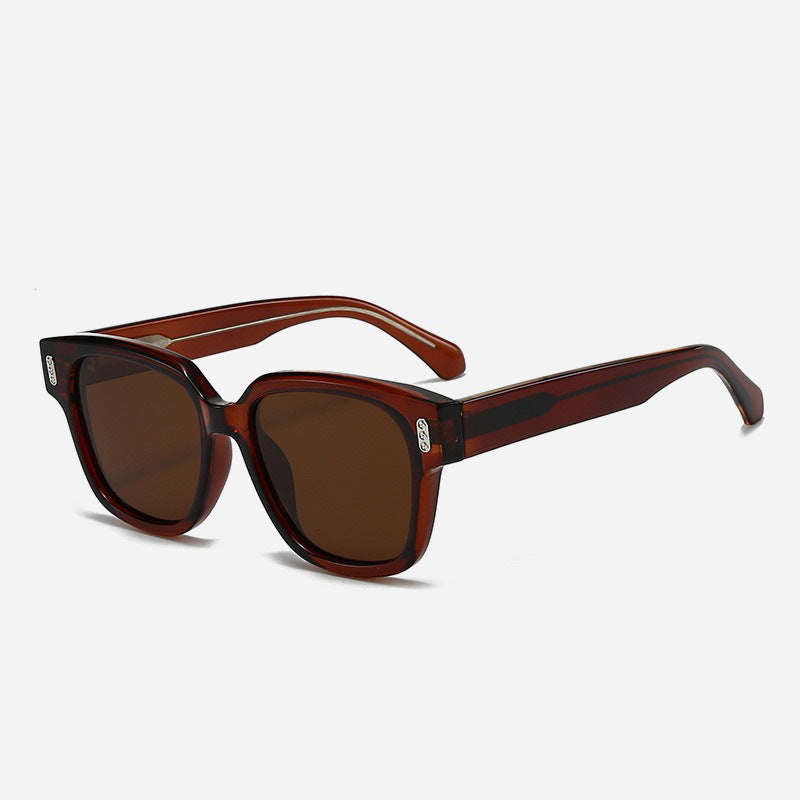 Women's Designer Sunglasses with Square Frame and Brown Lenses Stornfield
