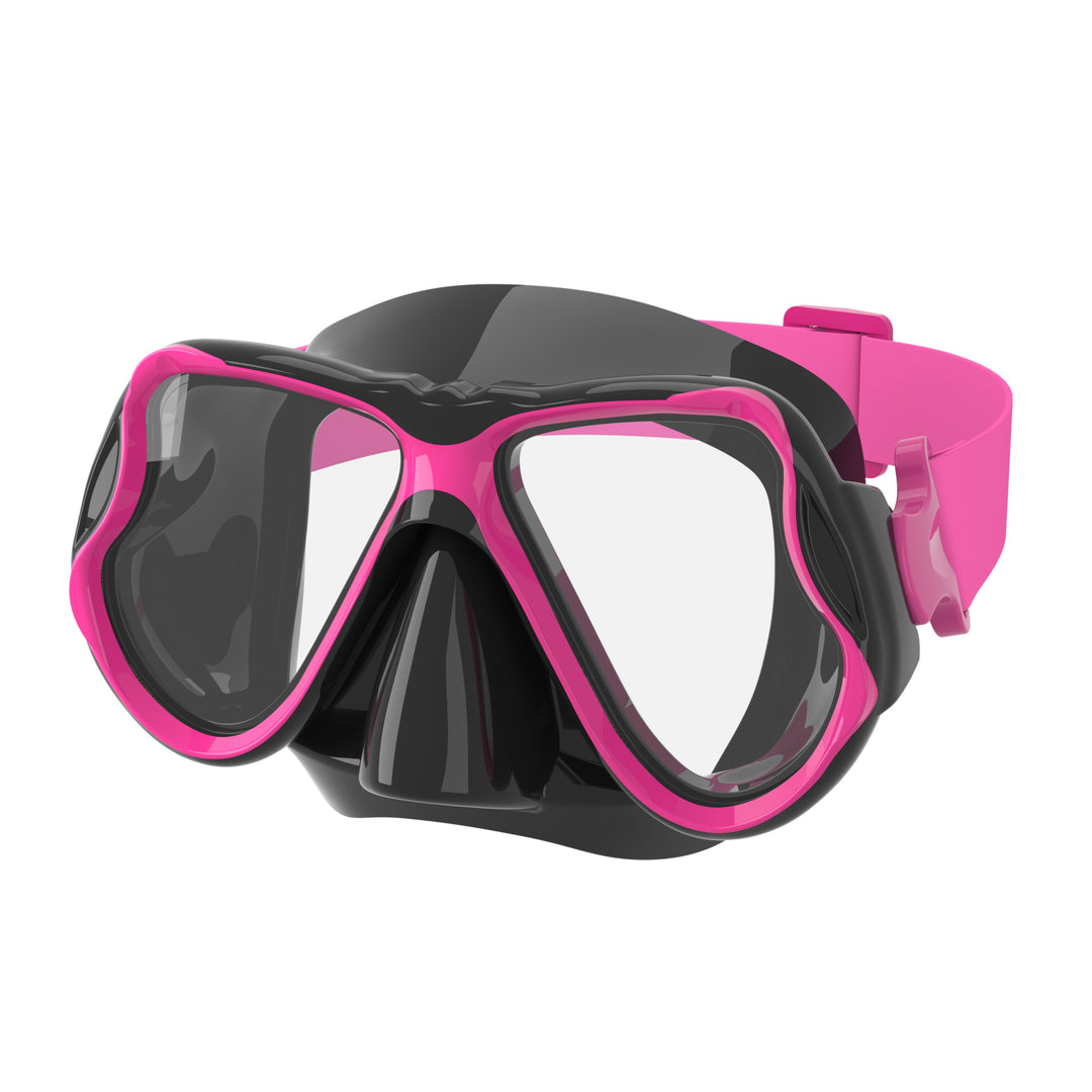 High-quality diving mask with flexible silicone rim and wide field of view Stornfield