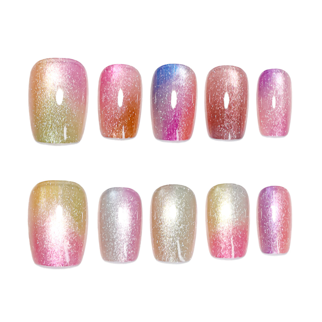 Artistic and colorful acrylic nails Stornfield