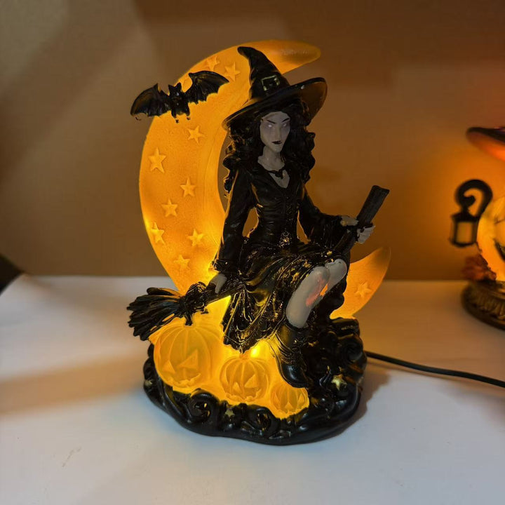 Halloween-Themed Witch Hat Table Lamp Stornfield