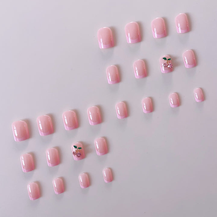 Artificial nail set with unique floral accents Stornfield