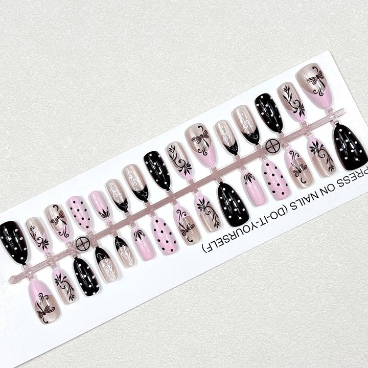 Premium Artistic Press-On Nail Set Stornfield