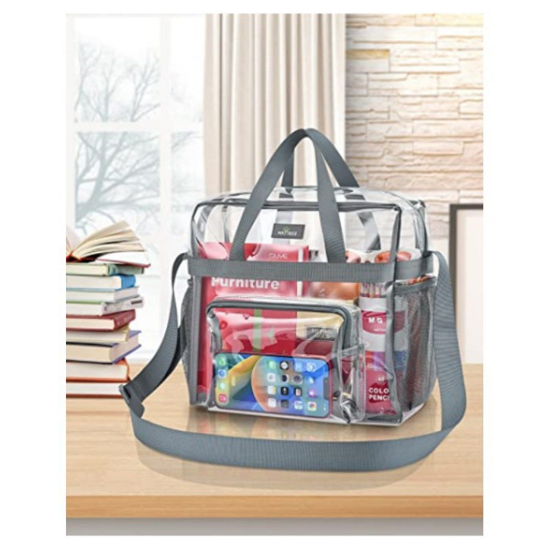 Transparent Handbag with Textured Design Stornfield