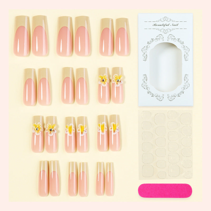 Artistic Floral Press-On Nails Kit Stornfield