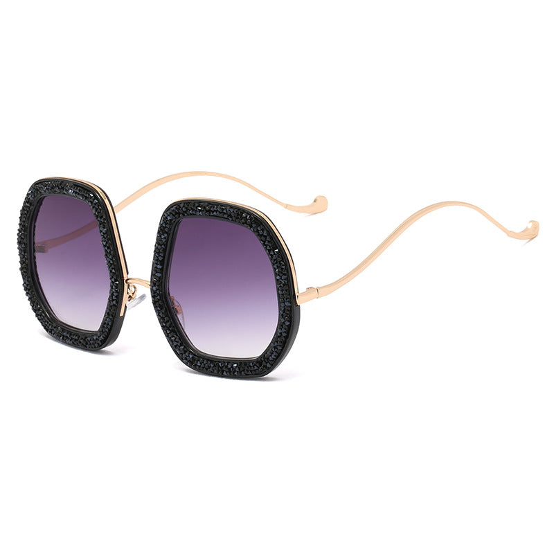 Ladies extravagant sunglasses with sparkling frame Stornfield
