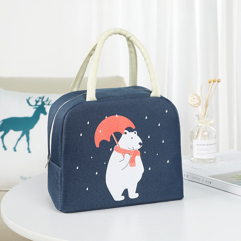 Insulated Lunch Bag with Playful Fox Design Stornfield