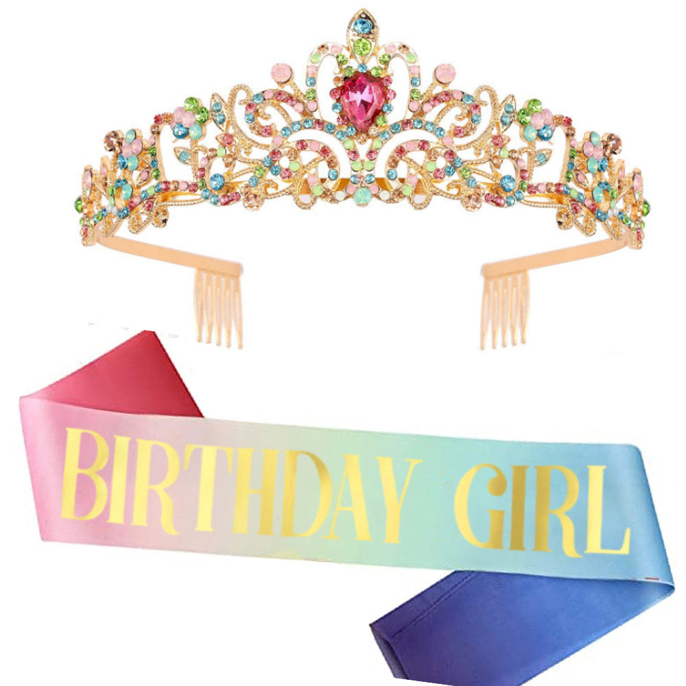 Ladies Glittering Tiara with Sparkling Rhinestones Stornfield