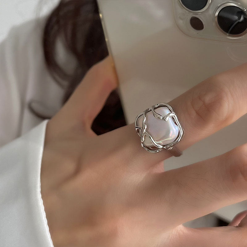 Stylish Ring with Organic Design Stornfield