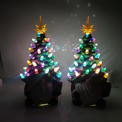 Santa Claus decoration figure with Christmas tree Stornfield