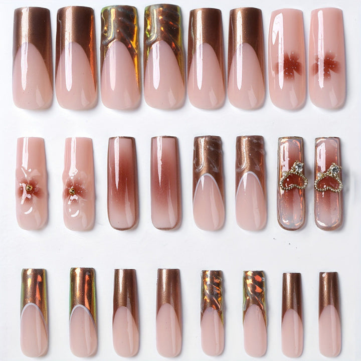 Designer Press-On Nail Art Set