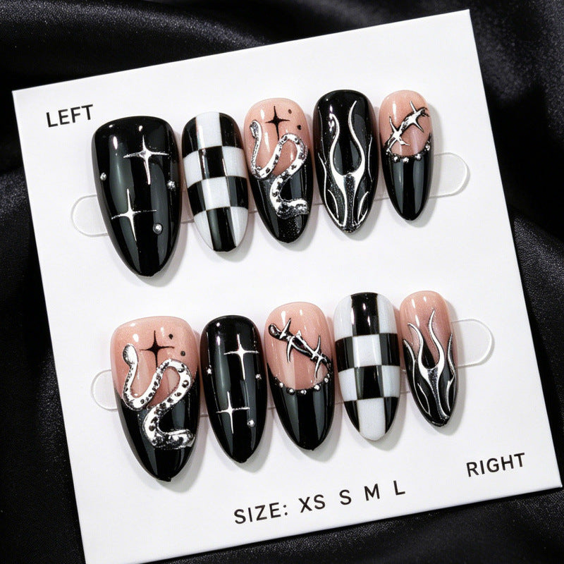 Trendy Graphic Nail Art