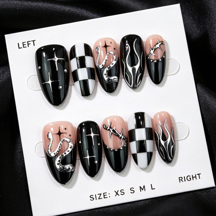 Trendy Graphic Nail Art