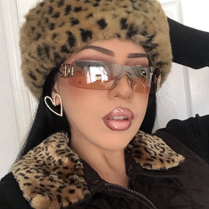 Women's futuristic Shield sunglasses with unique Stornfield frame