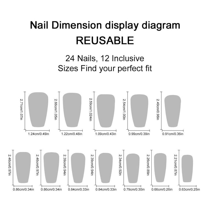 Artificial artificial nails with autumn patterns Stornfield