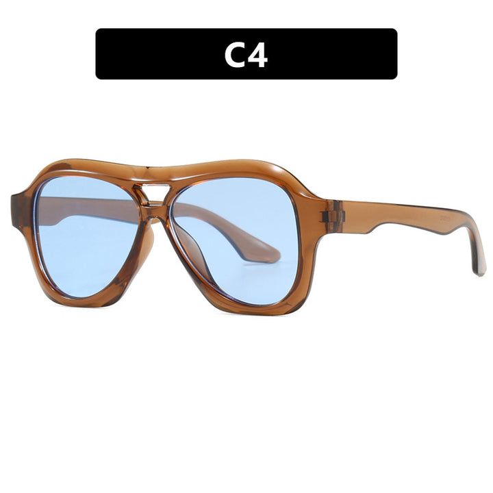 Ladies fashionable sunglasses in innovative design with wide frame Stornfield
