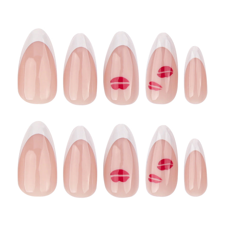 Artistic Nail Extensions with Glamorous Lip Design Stornfield