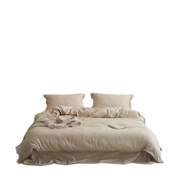 Luxury Stonewashed Linen Duvet Cover and Pillowcase Set
