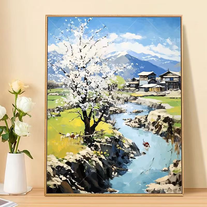 Mountain Landscape Canvas Art Print Stornfield