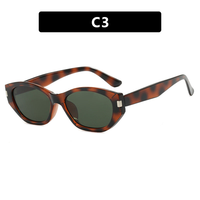 Women's fashionable cat-eye sunglasses with elegant, transparent frame Stornfield