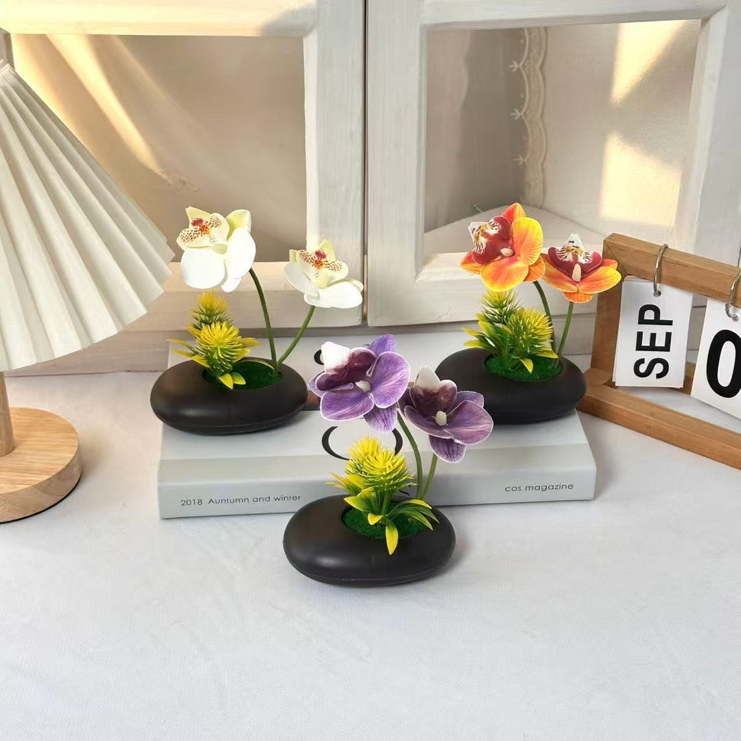 Elegant Orchid Decorative Planter