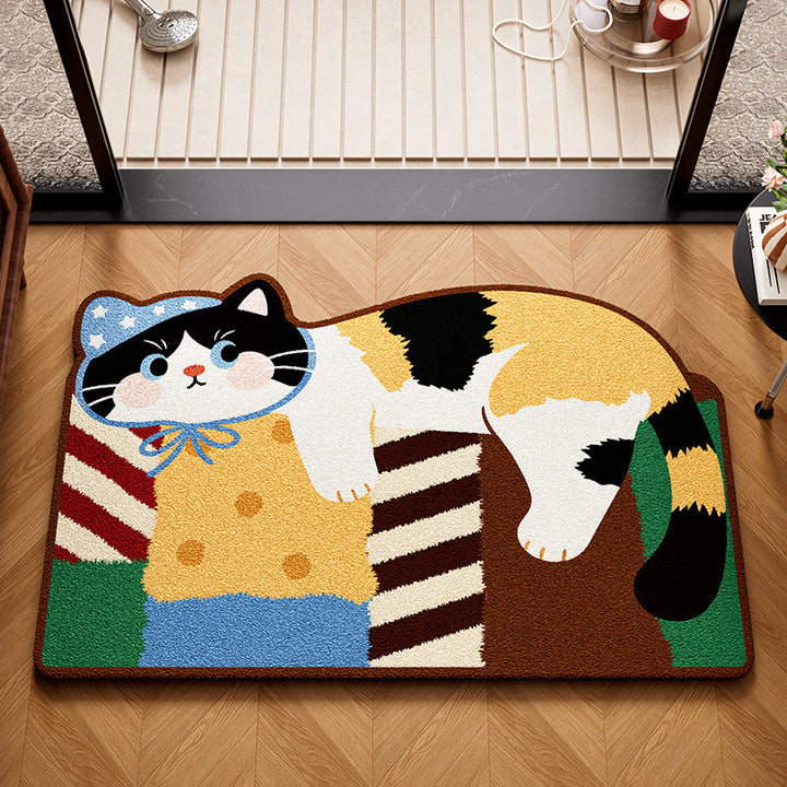 Playful Dog-Themed Bath Mat