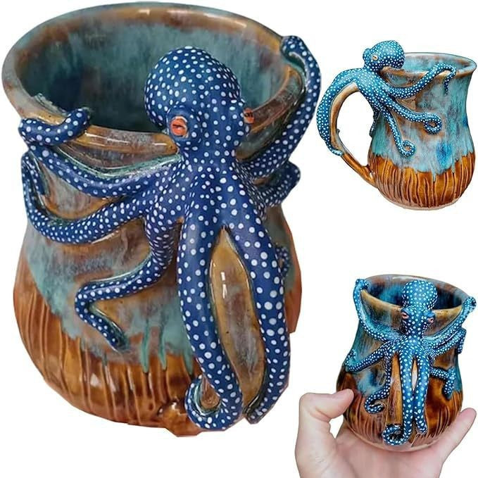 Decorative octopus-Themed Mug Stornfield
