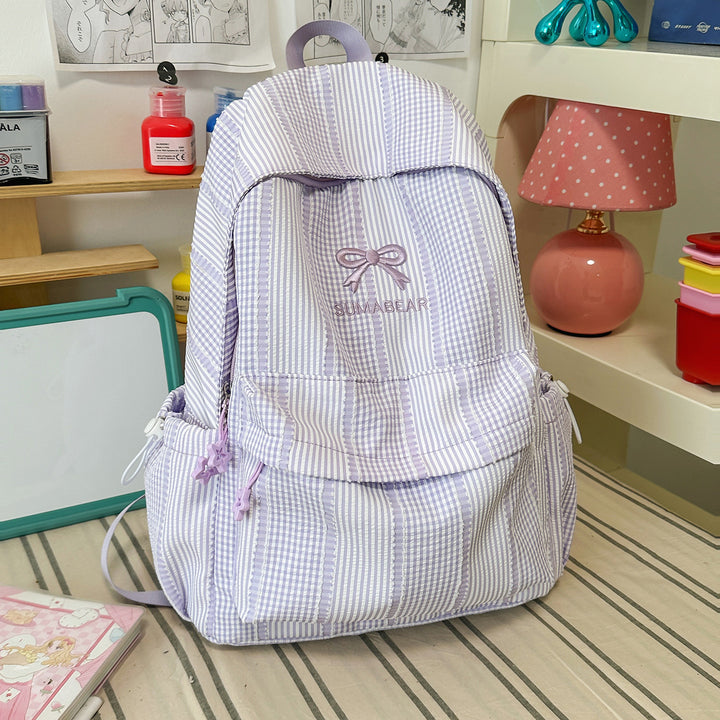 Casual Striped Backpack Stornfield