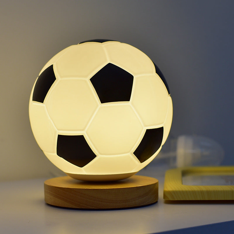 Soccer Ball Shaped Table Lamp