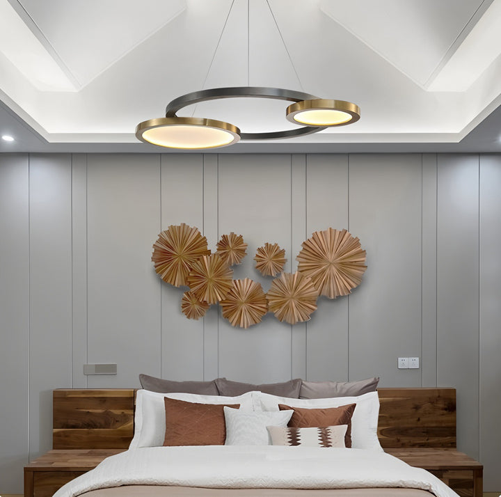 Modern Dual-Circle Pendant Light