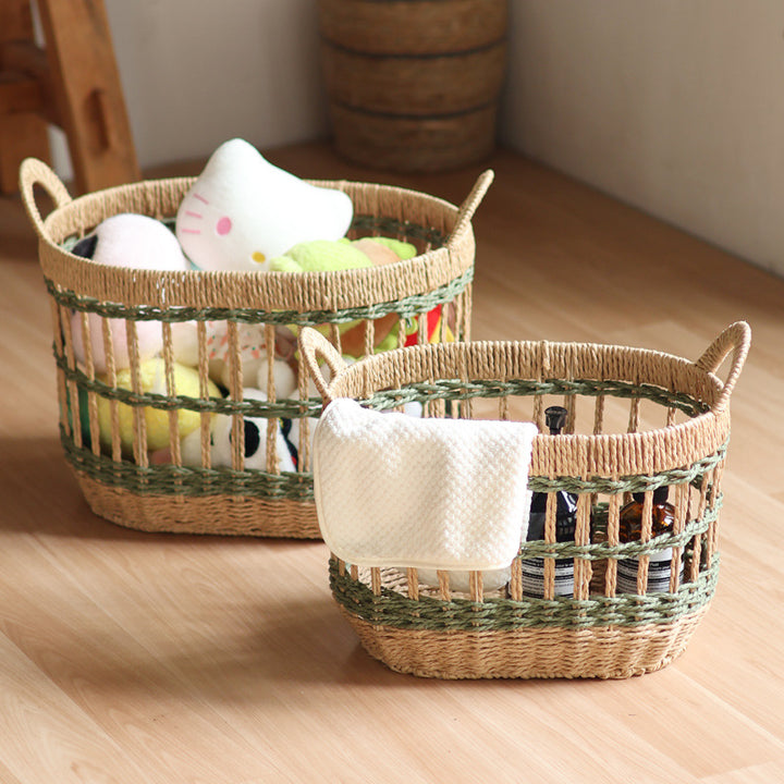 Handcrafted storage basket with natural material Stornfield