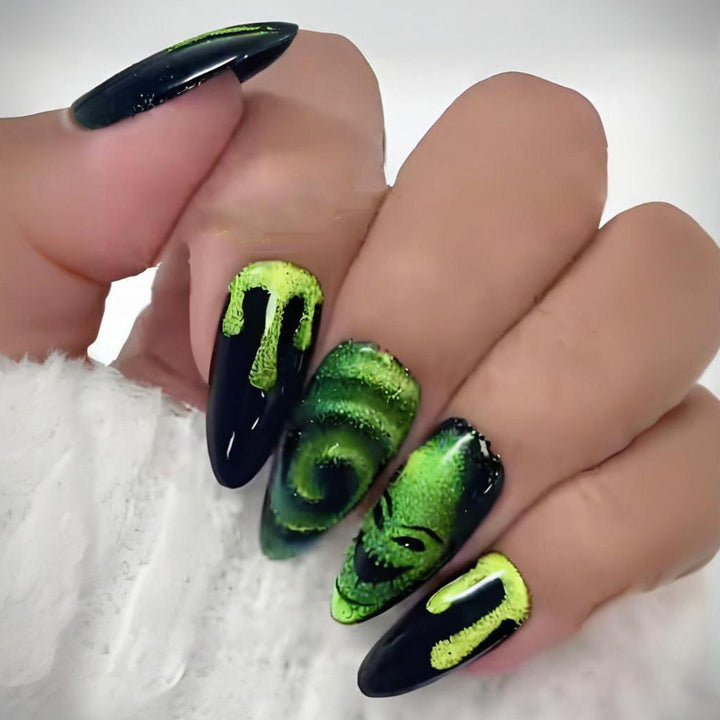 Artificial Nails Set with Creepy Halloween Designs Stornfield