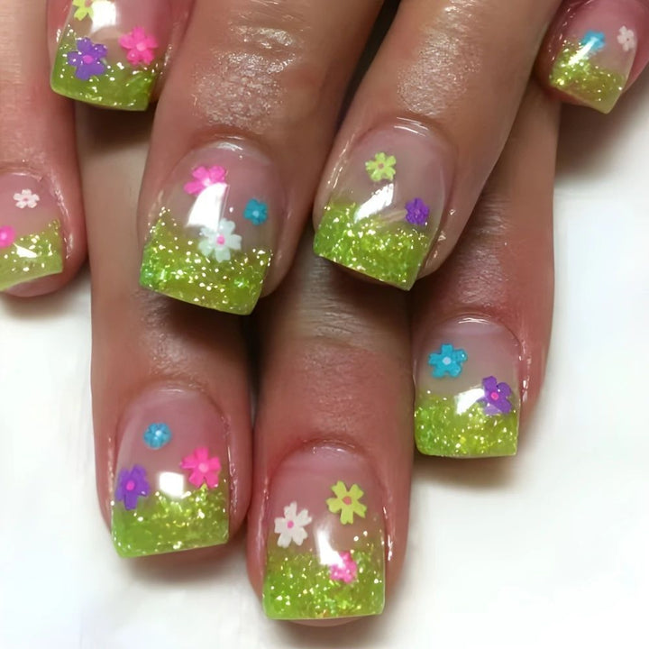 Decorative French Tip Nail Art Enhancements Stornfield