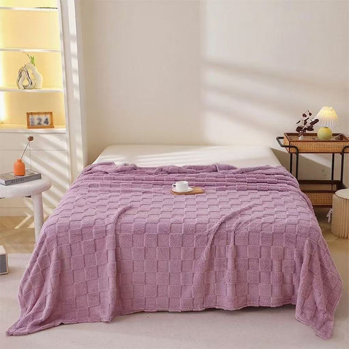 Women Plush Bedspread with Textured Design Stornfield
