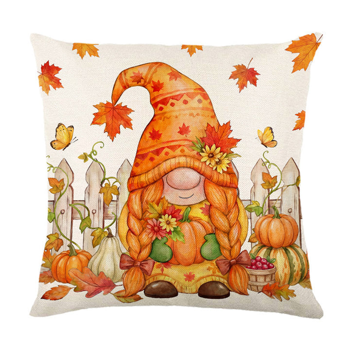 Decorative Autumn Pumpkin Throw Pillow Cover