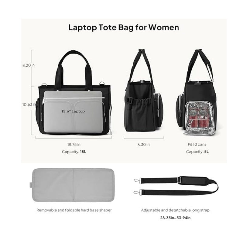Multifunctional Tote Bag with Insulated Compartment System Stornfield