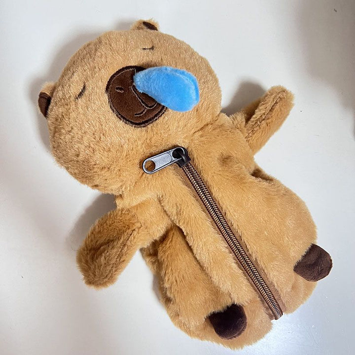 Plush Animal-Shaped Pen Case