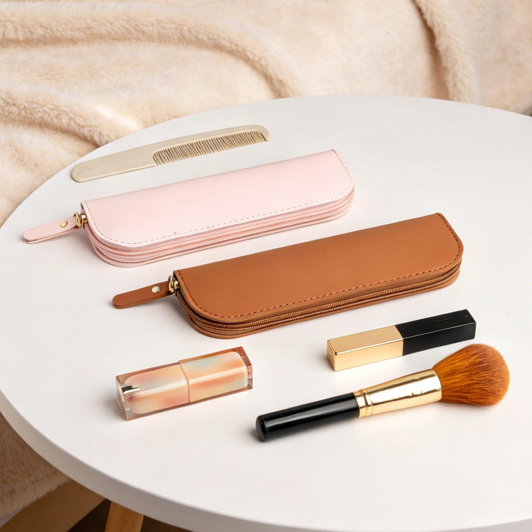 Zippered Leather Pencil Case Stornfield