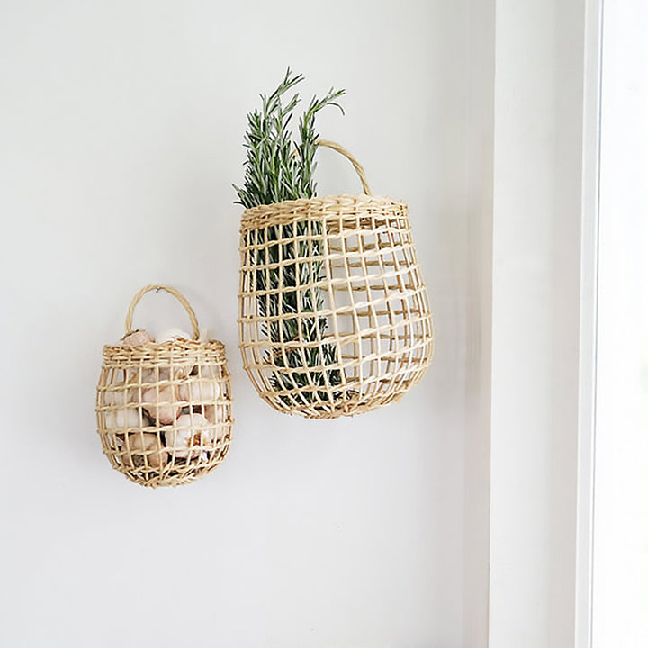 Handmade storage basket made of natural material Stornfield