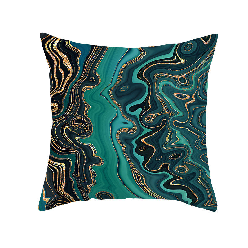 Abstract Marble Print Luxurious Velvet Decorative Throw Pillow Cover