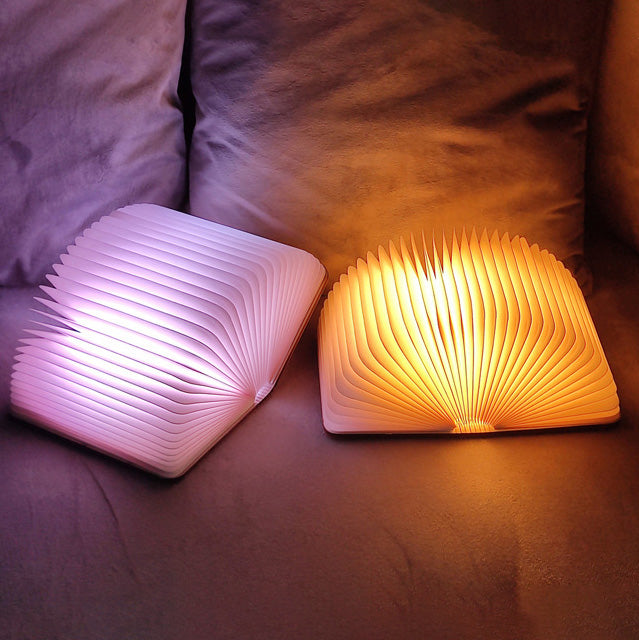 Stornfield | 📖 Wooden Book Lamp - For Desk, Study, Gift, Decoration, Light
