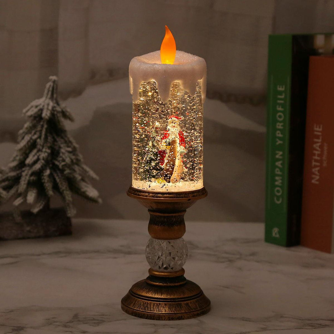Christmas decoration lantern with snow globe Stornfield
