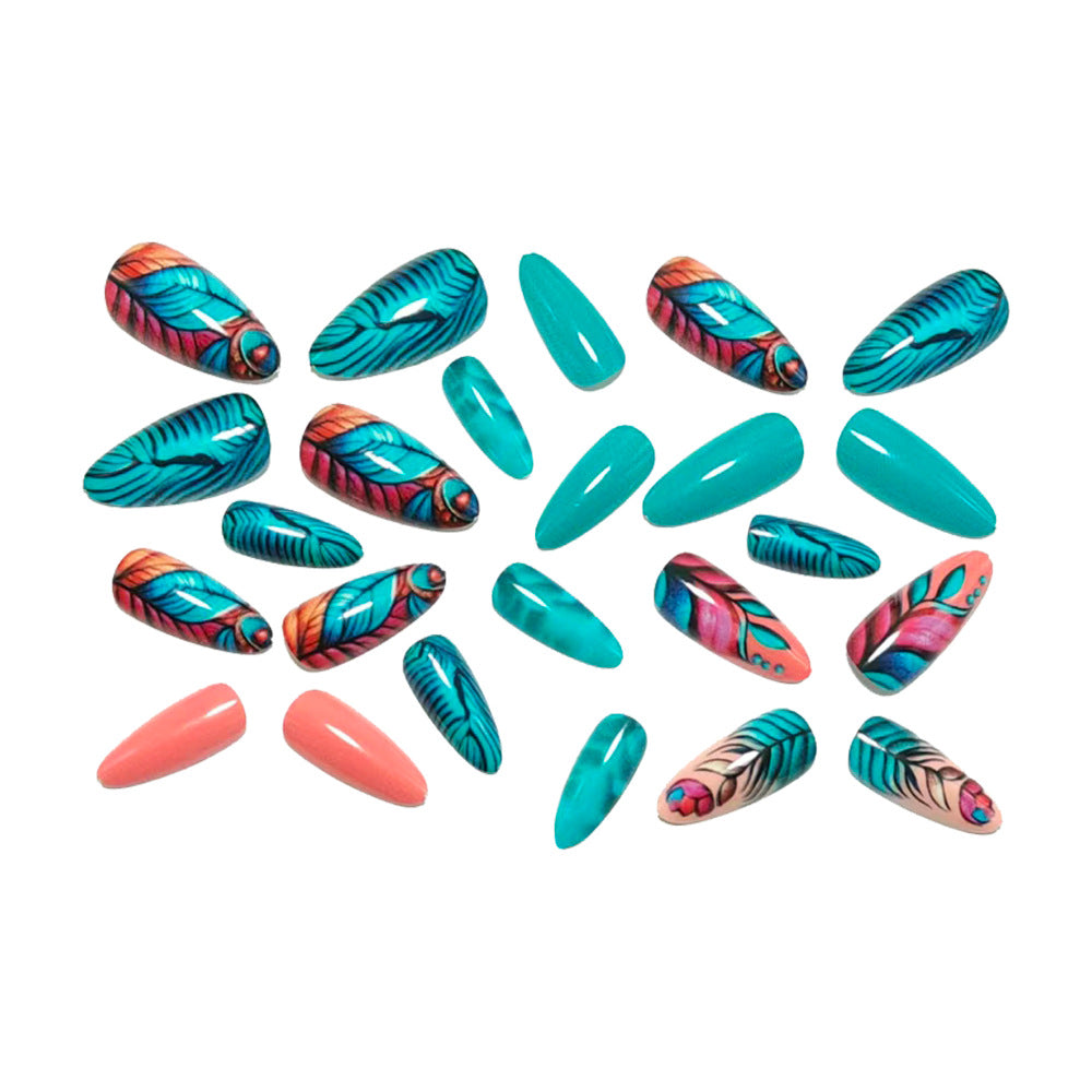 Luxury Botanical Design Press-On Nails Stornfield