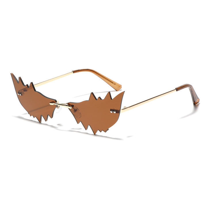 Ladies Trendy Cat Eye Sunglasses with Protective UV Filter and Unusual Frame Stornfield
